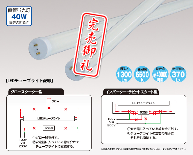 LED蛍光灯説明